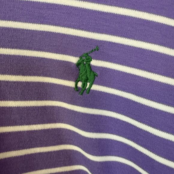 Ralph Lauren Polo Shirt Men Size XL‎ Pony Soft Touch Pima CottonGolf Purple Golf - Picture 4 of 9